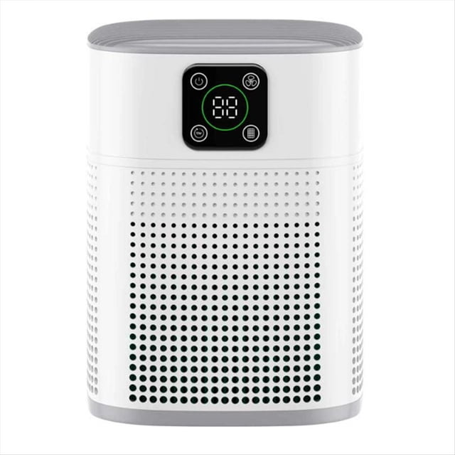 Air Purifiers for Bedroom, Air Purifiers with 360°Air Intake, 3 Fan Speeds, 3-Stage Filtration,1 * Air Purifiers,White