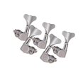 thumbnail image 1 of String Tuning Peg Tuner Sealed Machine Head Electric Locking Button Bass Button for Bass Part Silver 3L2R, 1 of 9