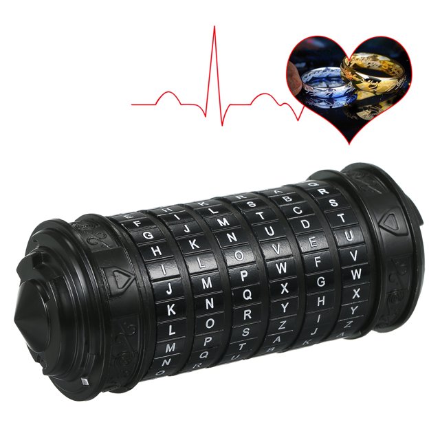 Mistaha Jouets Code Serrures Cryptex en Métal Cadeaux de Mariage Cadeau de la Saint-Valentin Mot de Passe Cadeau