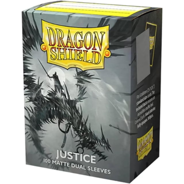Dragon Shield Manchons Mats Doubles 100 Unités, Format Standard, Justice