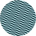 thumbnail image 1 of Ahgly Company Tapis Rond Lavable en Machine Bleu Lagon Transitionnel, 6 Pieds Rond, 1 of 7