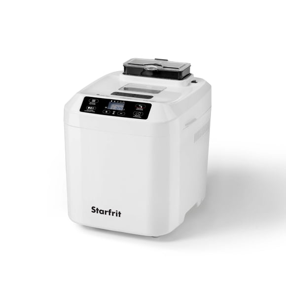 Starfrit Digital Bread Maker, 12 Programs, 2 Loaf Sizes 1.5 lb & 2 lb, Gluten Free Setting, Delay Timer, Non-Stick Pan, Nut Dispenser, 500W