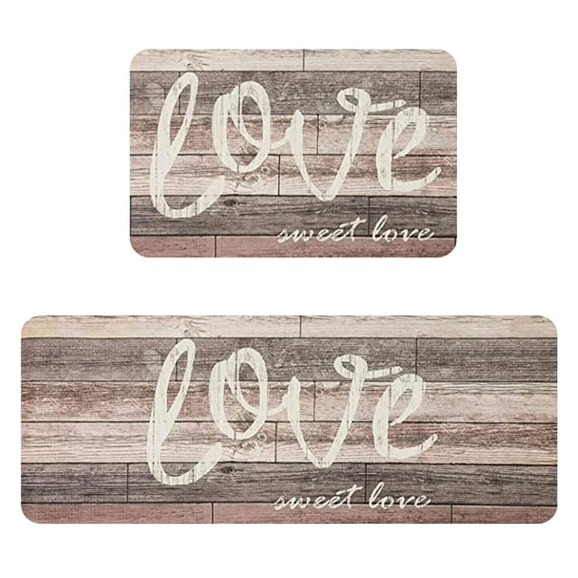 Giyblacko Carpet Door Mats Kitchen Carpet (2 Pieces) S Kitchen Carpet Washable Cushion Comfortable Kitchen Carpet Set