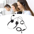 thumbnail image 4 of Casque Téléphonique, Réduction de Bruit Volume Réglable Casque de Service Client Binaural Ultra Léger Doux avec Micro pour Bureau, 4 of 8