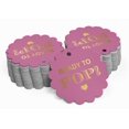 thumbnail image 2 of Inkdotpot Gold Foil Paper Hang Tags Ready To Pop Baby Shower Favor Tags 100 Piece, 2 of 6