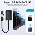 thumbnail image 4 of M.2 Mobile Hard Disk Easy Drive Line NVMe Protocol Computer Type-C3.2 External M2 Solid State Hard Disk Reading, 4 of 5