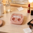 thumbnail image 4 of Étui de Rangement Portable Compact pour Lentilles de Contact Orange avec Support d'Accessoires Intégré pour Usage Quotidien et Organisation de Voyage, 4 of 7