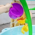thumbnail image 4 of Table d'eau Step2 Spring Time Splash pour enfants, table sensorielle extérieure pour enfants, à partir de 1,5 ans, ensemble de 8 accessoires de jeu d'eau, bleu et vert, 4 of 9