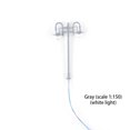 thumbnail image 1 of Model Lamppost Scaled 1:200 Home Micro Building Layout Decorations LED Railway Light Crafts Track Lamp Sand Scenery Toys Gray（1:150）（White）, 1 of 8
