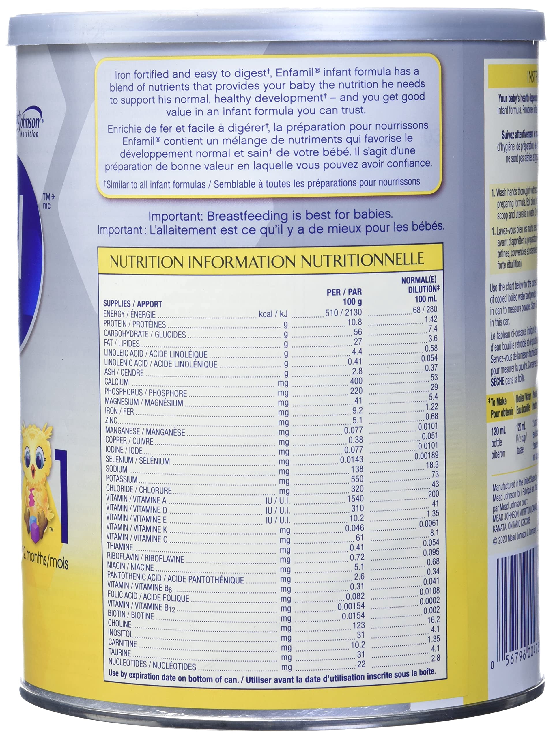 Préparation pour nourissons Enfamil®, en poudre