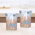 thumbnail image 2 of fheaev With Graduated Round Storage Jars Sealing Jars Plastic Kitchen With Lids Snack Jars Grains Storage Jars Storage Jars Yoghurt Cheese Cake Jars, 2 of 6
