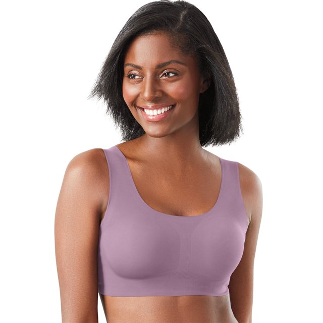Bali Soutien-Gorge Sans Armatures Confort Révolution EasyLite Sans Coutures pour Femmes, 2TG, Prune Poussiéreuse