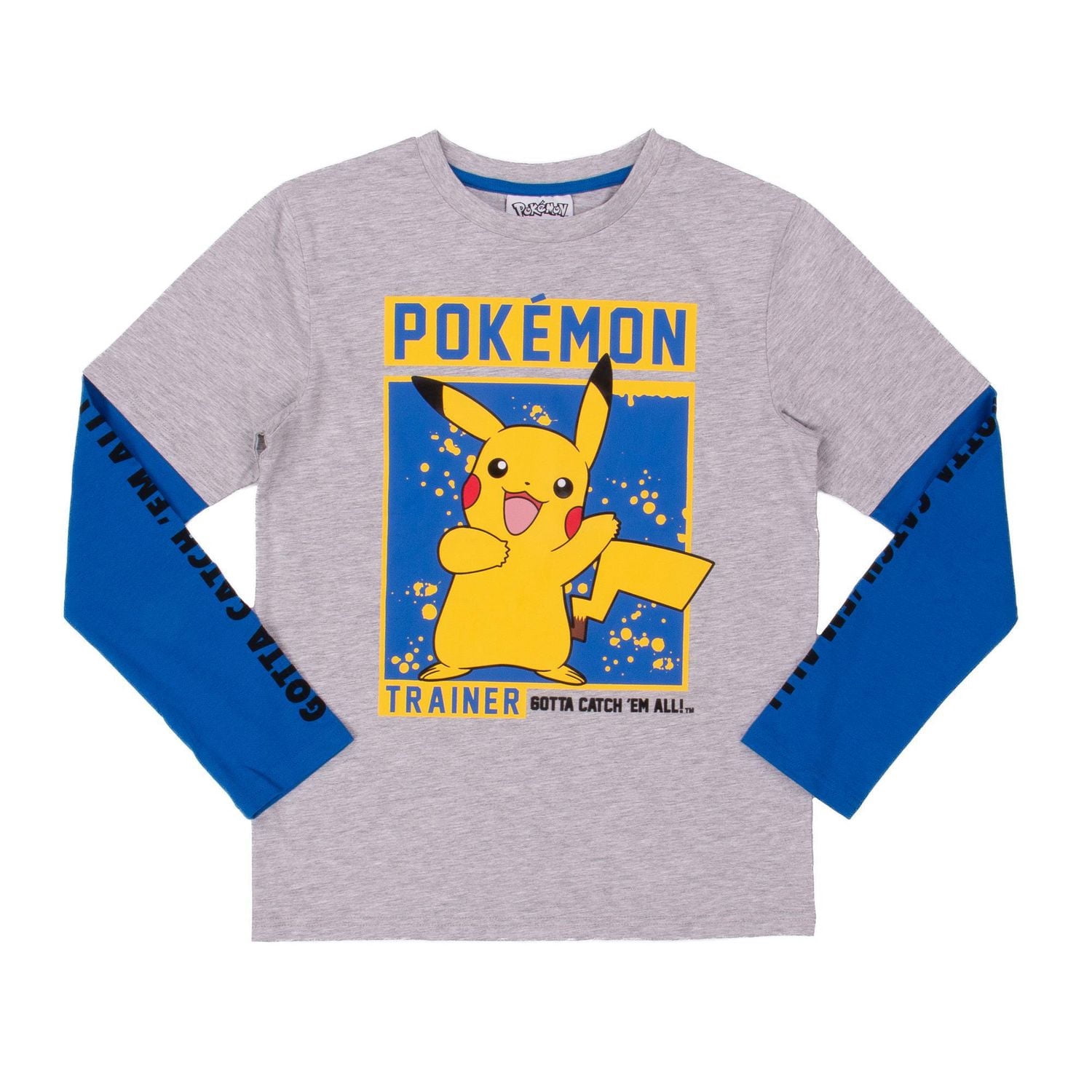 Pokemon T-Shirt à manche longue pour garçons