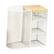 guohui Yoga Mat Storage Rack Fitness Equipment Holder Accessories Corner Shelf Sturdy Versatile Workout Organizer for Indoor Outdoor White no Wheels