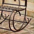 thumbnail image 2 of Pemberley Berceuse de Patio en Fer Brun à Dossier Haut Toutes Saisons 39 Pouces, 2 of 2