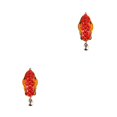 thumbnail image 2 of QualitChoice 1/2/3/5 Poisson Leurre Appât Artificiel 8cm Fabrication Taille Compacte Pas de Bavures Exquise Rotation Leurres Pêche Tackle Rouge 2PCS, 2 of 6