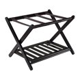 thumbnail image 1 of Luggage Rack Extra Wide with Shelf Folding Folding Luggage Rack for Hotel Travel, 1 of 8