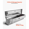thumbnail image 4 of KFFKFF Truck Bed Tool Box, Heavy Duty Aluminum Tool Box with Tread Patterns, Storage Toolbox Chest Organizer with Lock and Key, 4 of 9