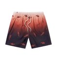 thumbnail image 1 of TopLLC Mens Shorts, Man Shorts Men Fashion Casual Drawstring Elastic Gradient Printing Design Beach Shorts, 1 of 8