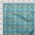 thumbnail image 2 of oneOone Cotton Silk Fabric Chevron Ikat Printed Fabric 1 Yard 42 Inch Wide, 2 of 4