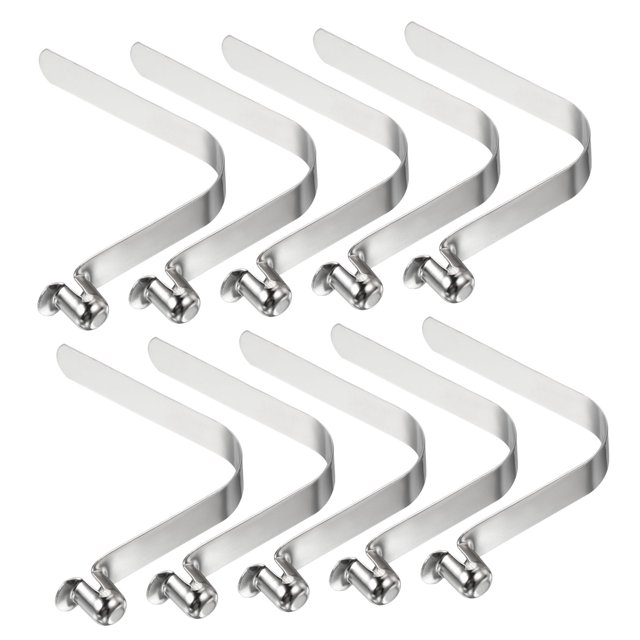 Unique Bargains 10x8mm Kayak Paddle Snaps, Hollow Button Single Pin Lock Tube Spring Clips for Tent Pole, 10 Pack