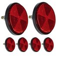 thumbnail image 4 of 6 Pcs Réflecteur de Vélo Réflecteur de Lampe de Vélo Réflecteur en Plastique Fournitures de Vélo Réflecteur Rond Pièce Réfléchissante de Vélo, 4 of 9