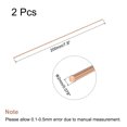 thumbnail image 2 of Unique Bargains 2mm Dia. 200mm Length Solid Copper Round Rod Lathe Bar Stock for DIY Craft 2pack, 2 of 4