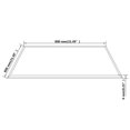 thumbnail image 3 of vidaXL Table de Chevet en Verre Trempé Carré 800x800 mm, 3 of 3