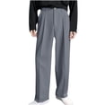 thumbnail image 4 of Weiqiqre Work Pants for Men Suit Pants Personality Design Solid Color Straight Premium Casual Pants Simple Trousers, 4 of 5