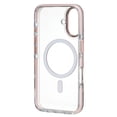 thumbnail image 2 of onn MagSafe Compatible Soft Shell Bumper Phone Case for iPhone 16, Clear & Pink, 2 of 5