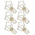 thumbnail image 2 of Wire Binder Clips, Strong Clamping Simple Style Multi Purpose Hollow Out Star Binder Clips Sturdy Metal  For Papers, 2 of 8