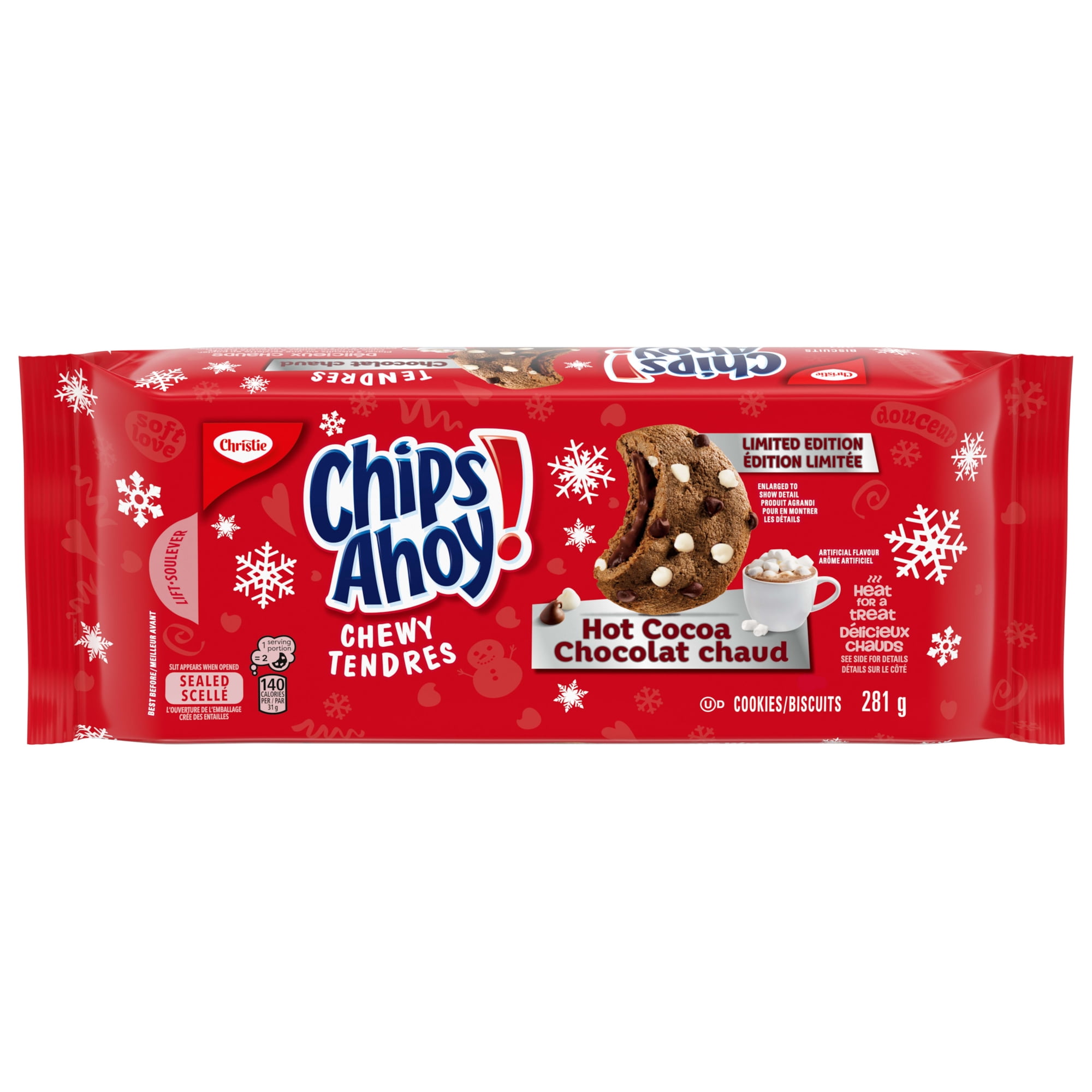 CHIPS AHOY! Hot Cocoa Flavoured Chocolatey Chip Cookies, Limited