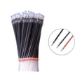 thumbnail image 2 of 50Pcs 10ML Neutral Pencil Cartridge Full Needle Stationery Black Core Smooth Writing Pens, High-End Series Pen Office Supplies Pretty Pens for Fabric, Canvas, Rock, Glass, Wood, Paper, DIY, 2 of 5