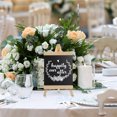 thumbnail image 3 of Tableau Noir en Bois Autoportant pour Mariage Panneau de Message Tableau Noir de Table, 3 of 8