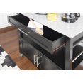 thumbnail image 3 of Alders Black Kitchen Cart, 3 of 9