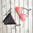 thumbnail image 3 of LSLJS Women Ensemble Deux Pièces Imprimé Uni Split Sets Grande Taille Tenue de Plage Swimsuit Bikini, 3 of 5