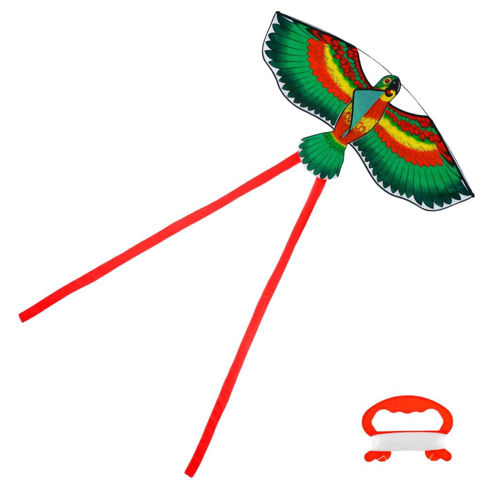 EIMELI Flying 3D Cartoon Parrot Kite Children Outdoor Kids Toy Fun Activity Game Gift