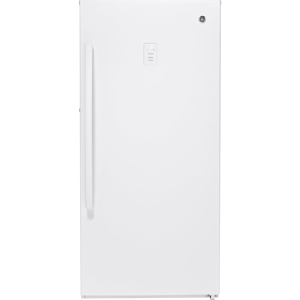 GE 14.1 Cu. Ft. Frost Free Upright Freezer White FUF14DLRWW