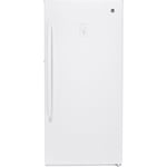 GE 14.1 Cu. Ft. Frost Free Upright Freezer White FUF14DLRWW