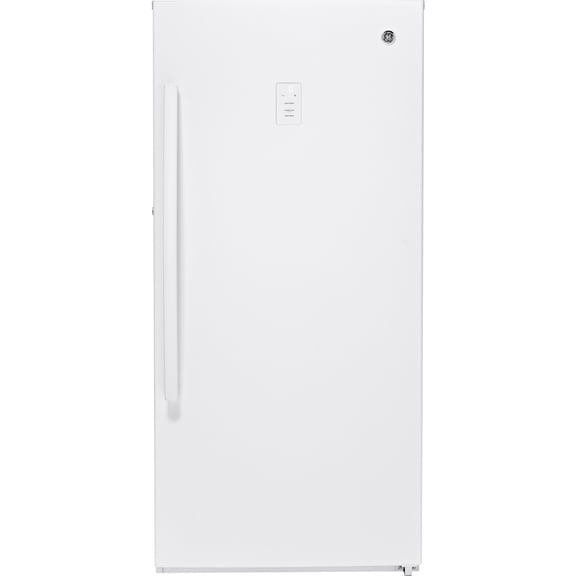 GE 14.1 Cu. Ft. Frost Free Upright Freezer White FUF14DLRWW