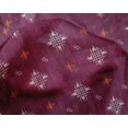 thumbnail image 4 of oneOone Silk Tabby Fabric Check Kasuri Printed Fabric 1 Yard 42 Inch Wide, 4 of 4