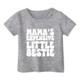 thumbnail image 4 of Girls Softball under Shirts Ruffle Girl Clothes Children's Casual Letter Pattern Print Multicolor Round Neck Short Sleeves, 4 of 4