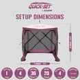 thumbnail image 3 of CLAM Quick-Set Traveler 6x6 Foot Portable 4 Sided Canopy Shelter, Plum, 3 of 9