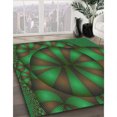 thumbnail image 3 of Ahgly Company Tapis d'Intérieur Ronds Transitionnels Lavables à la Machine, Brun Chocolat, 3 Pieds Rond, 3 of 7