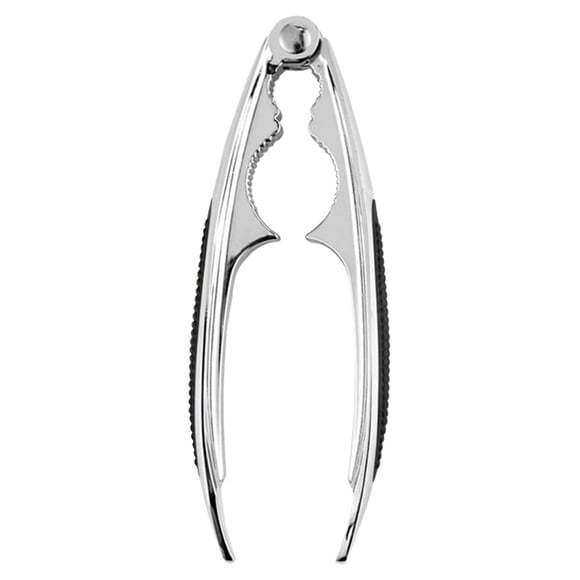 1Pc Metal Nut Crackers Heavy Duty Shell Nutcracker Walnut Plier with Non-Slip Handle,Kitchen Nutcracker Sheller Clip Seafood Cracker Nuts Opener Tool for Hazelnuts/Pecans/Peanuts/Pistachio(Silver)