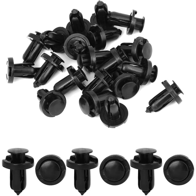 REGALWOVEN 10mm Hole Retainers Clips Plastic Drive Rivets Flaps Bumper Fender Push Clips for Honda for Acura 20pcs