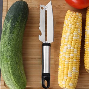 Paring Knife, EDHITNR Multifunctional Stainless Steel Fruit Knife, Plastic Handle Kitchen Gadget for Peeling Slicing Digging Bottle Opening