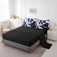 thumbnail image 3 of Erosebridal Patchwork Rectangle Bed in a Bag Full size,Geometry Stripe Bed Set,Abstract Artwork Decor,Reversible,Breathable,7-Piece, 3 of 5