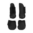 thumbnail image 2 of 4Pcs Black Horse Tendon Boots,Open Front Hind Horse Leg Brace Guard Boots Secure Leg Protection Equestrian Equipment For Riding Shock Absorbing Jumping Protection, 2 of 8