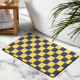 thumbnail image 4 of Checkered Bathroom Runner Rug: Non-Slip, Long Bath Mat. Soft, Absorbent Microfiber. Machine Washable Floor Mats for Showers and Bathtubs, 20x32in, 4 of 5